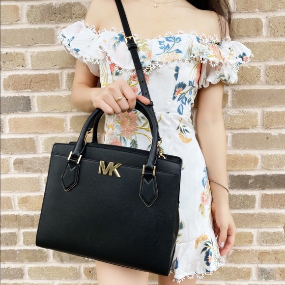 Michael Kors Large Satchel Black Wallet SET - Picture 6 of 7